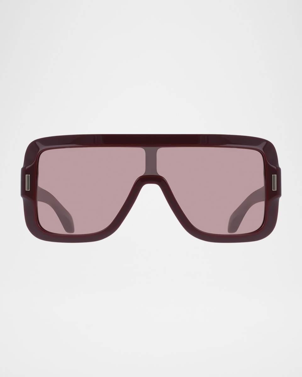 Rivet Acetate Shield Sunglasses